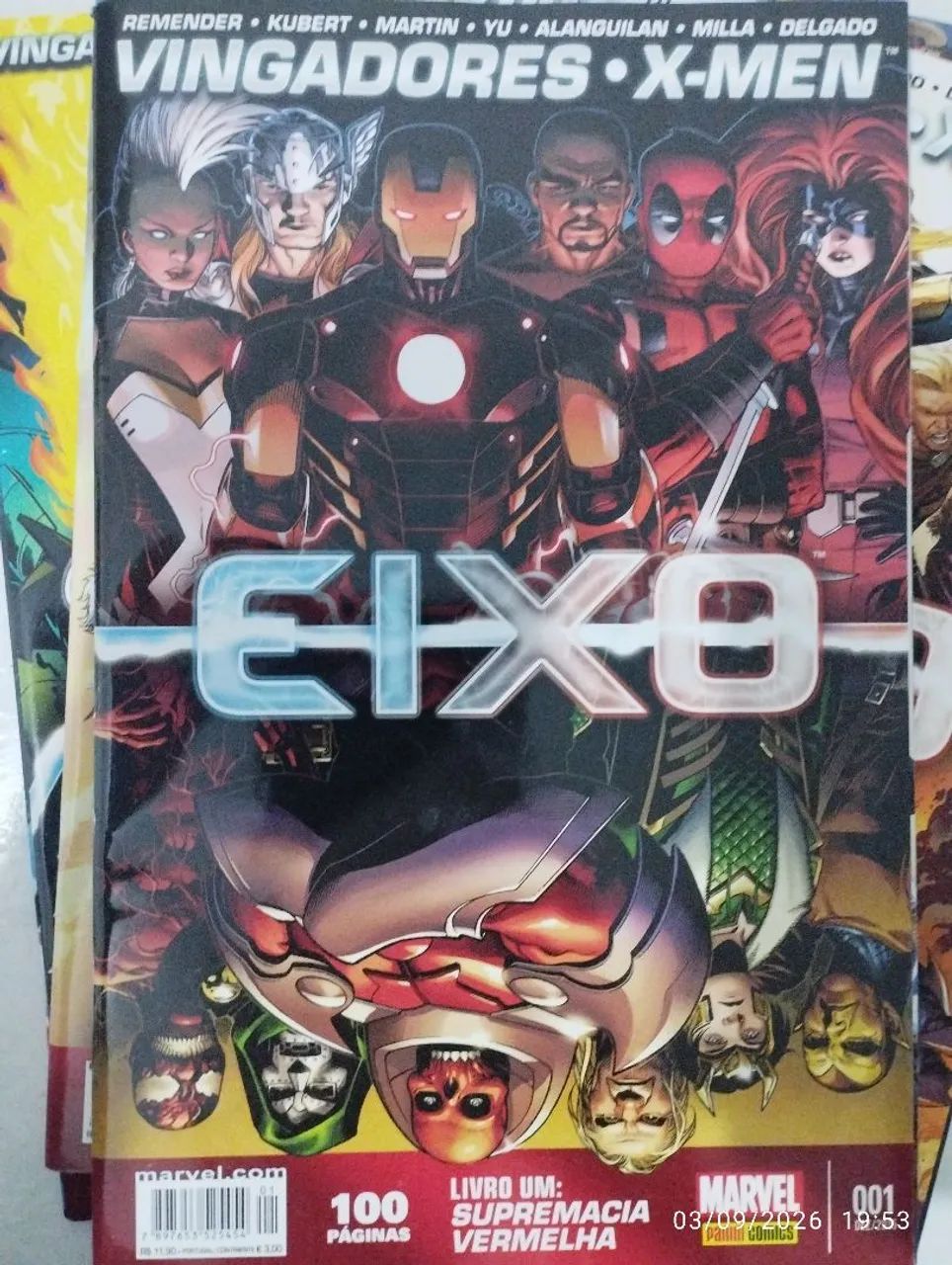 HQ quadrinhos Marvel Vingadores e X-Men SAGA EIXO - Foto 2
