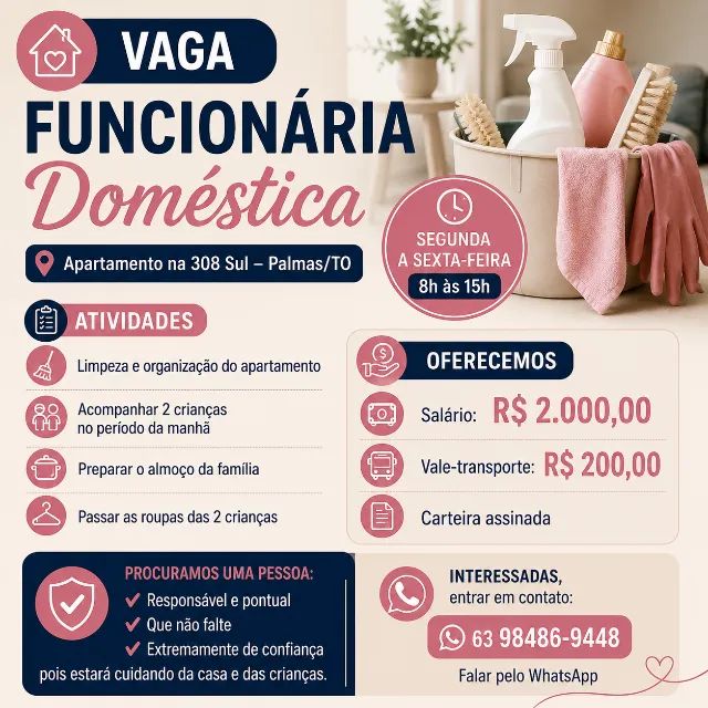 Vaga funcionaria domestica - Foto 2