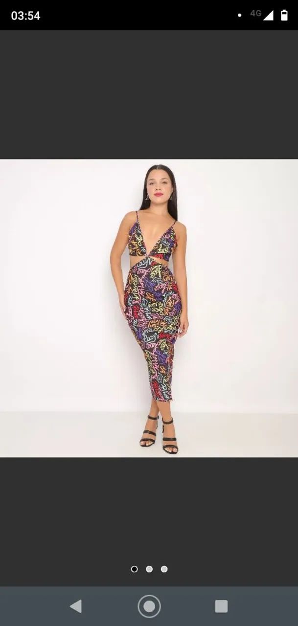 Vestido calvin klein midi