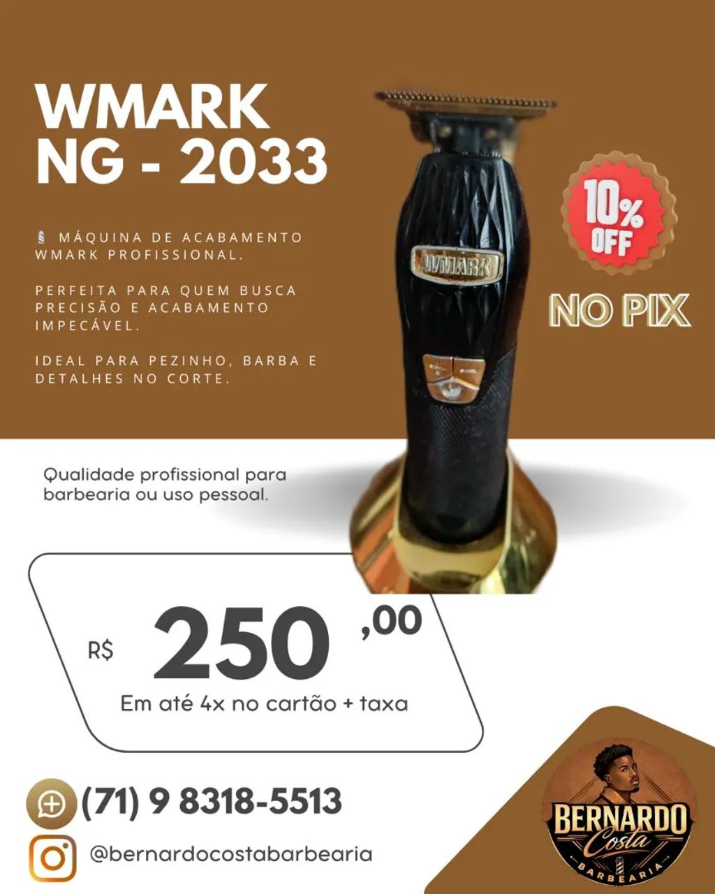 Máquina de acabamento WMARK NG - 2033 - Foto 6