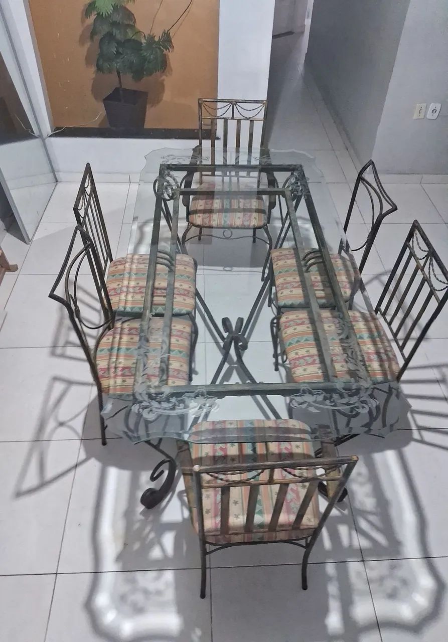 Mesa de luxo 6 cadeiras - Foto 2