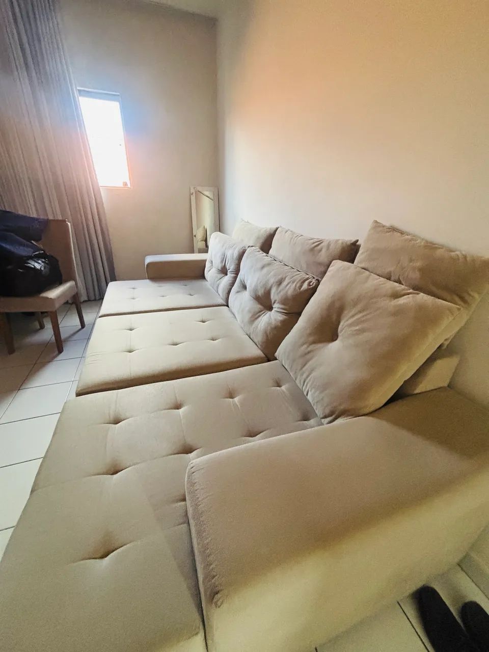 Sofá Modular Bege 2,80m - Ótimo Estado - - Foto 3