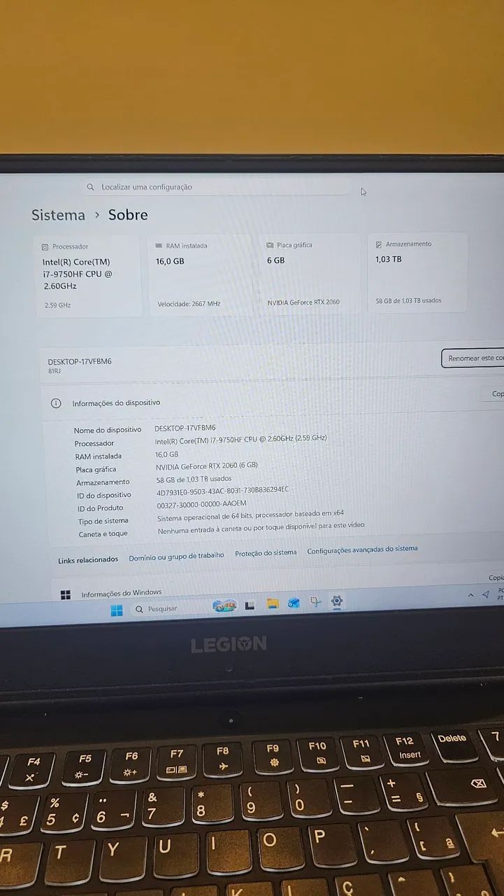 Lenovo Legion Y540 RTX 2060 6Gb - Foto 3