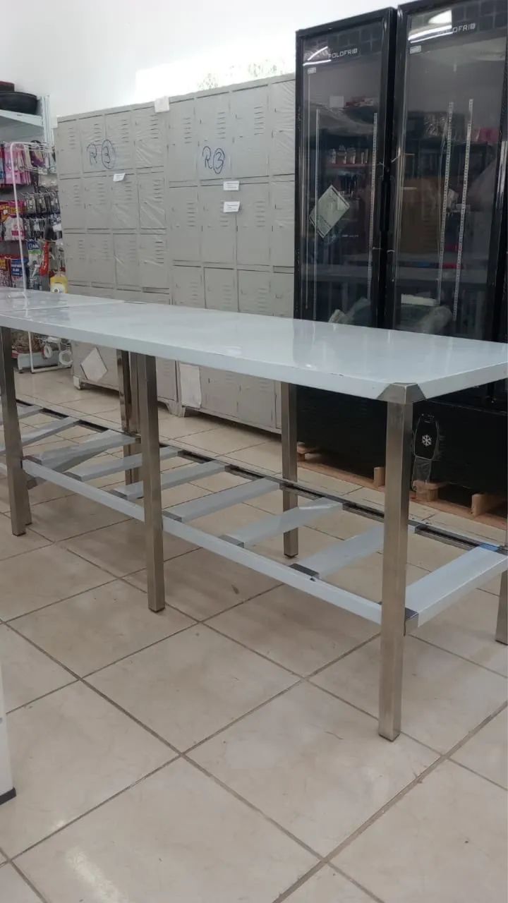 Mesa de inox 1.50m e 1.90m - Foto 2
