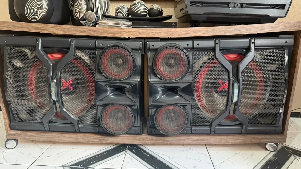 Caixas de som Mini System LG XBOOM - Usado - Foto 4