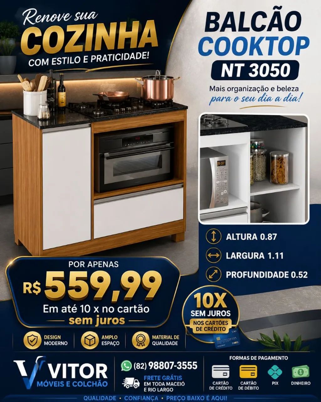 BALCÃO COKTOP  - Foto 2