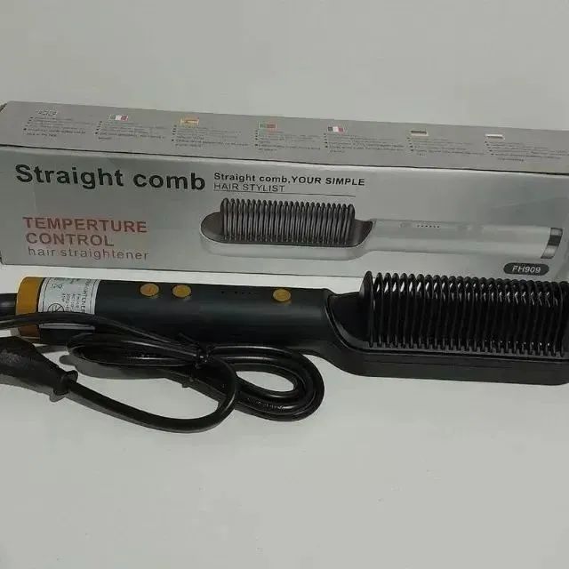 Escova Alisadora 3 em 1 (NOVA)