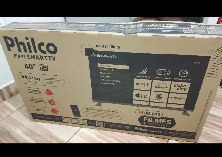 Smart TV Philco Roku 40 polegadas 