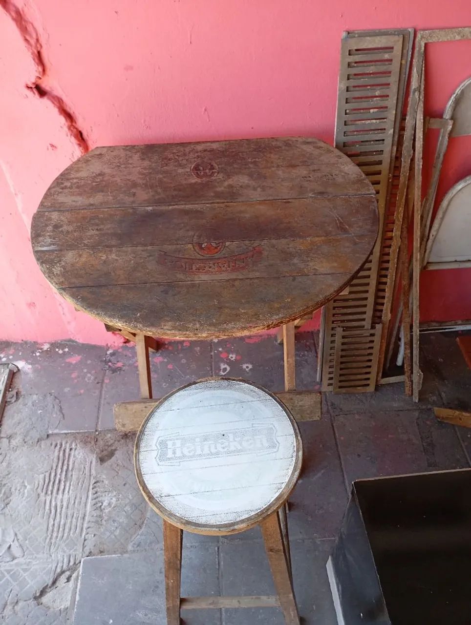 Mesa desmontável 1 banco 