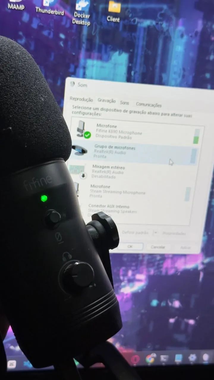 Microfone Fifine K690 em perfeito estado!