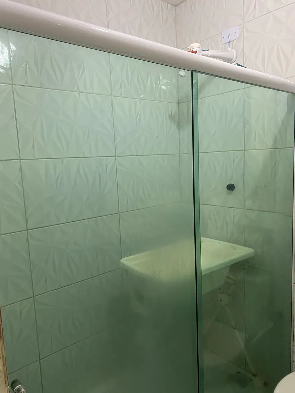 Box para banheiro com folha fixa 80/ de correr75 - Foto 5