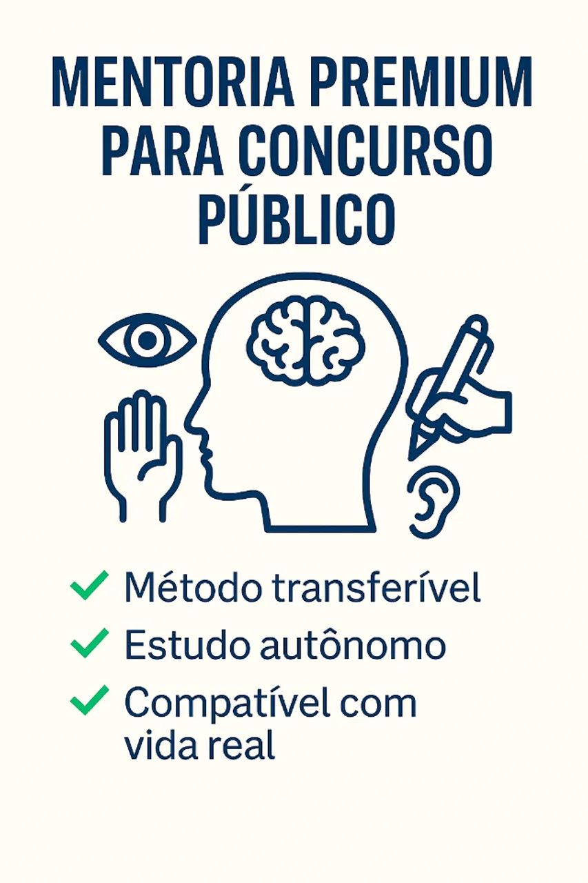MENTORIA PREMIUM PARA CONCURSO PÚBLICO