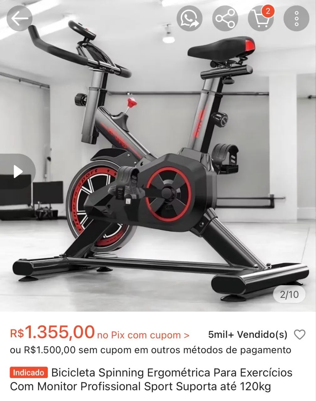 BICICLETA ERGOMÉTRICA  - Foto 4