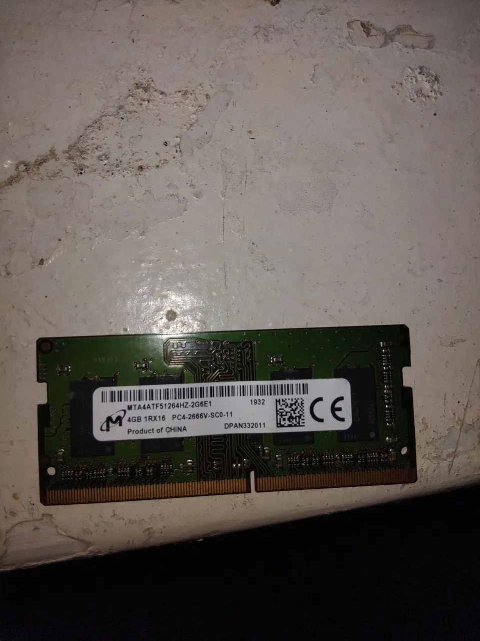 Micron DDR4 PC4-2666 4GB×10枚　【MT261219⑤】 RAM Micron 4GB DDR4 2666MHz SODIMM para notebook - Memória RAM
