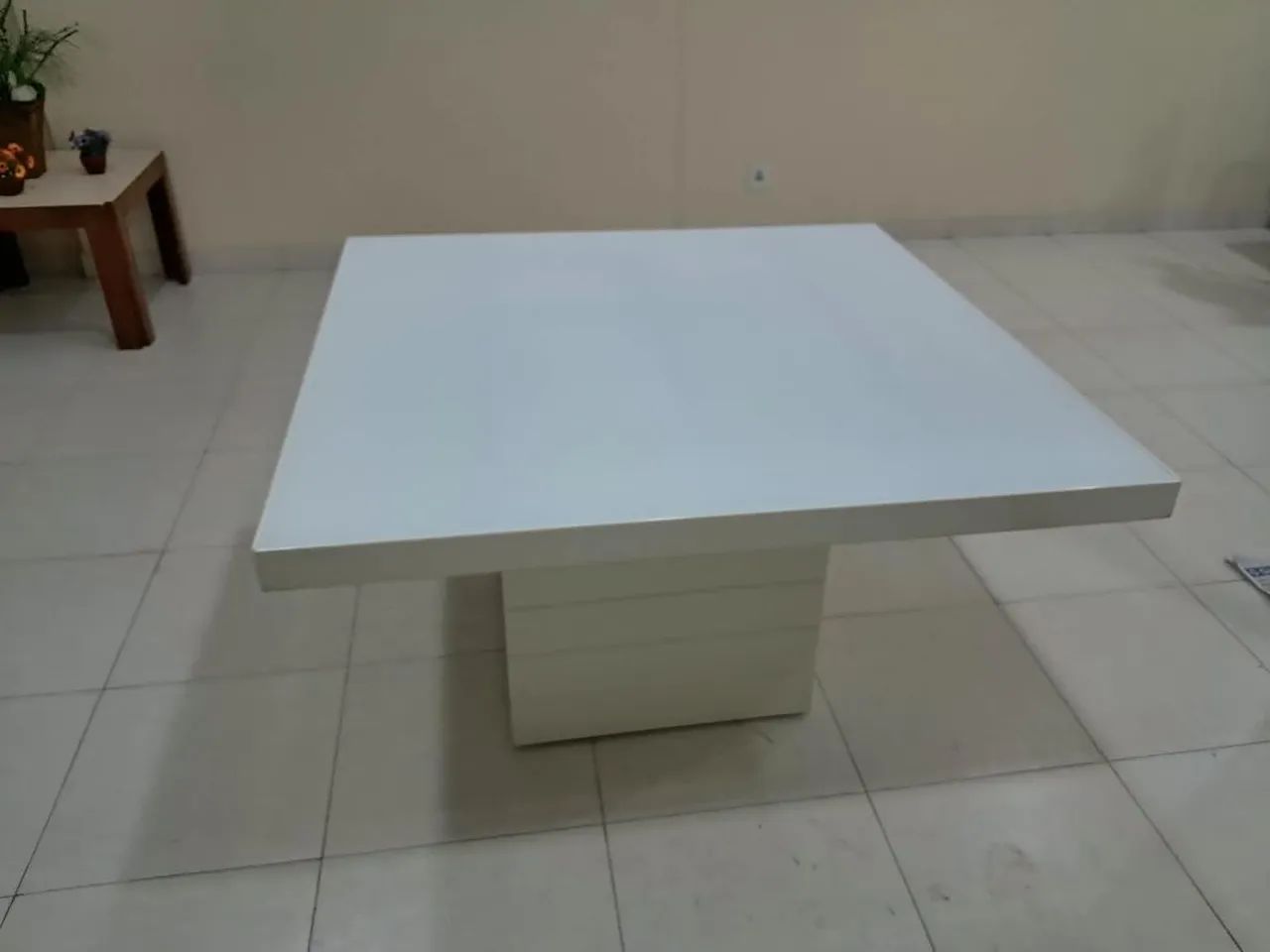 Mesa de vidro quadrada 1,40x1,40 m SEM CADEIRAS - Foto 2