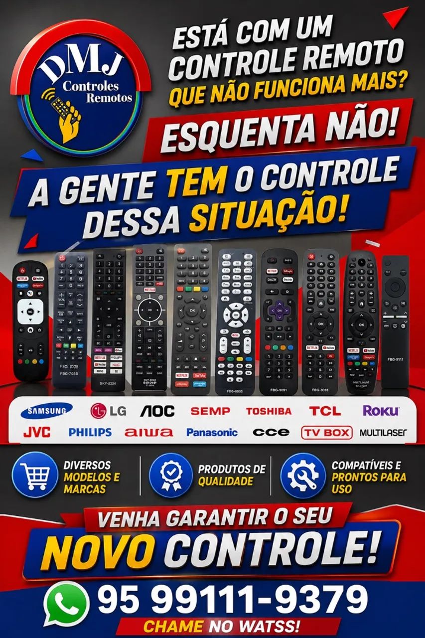 Controles remoto de tv 
