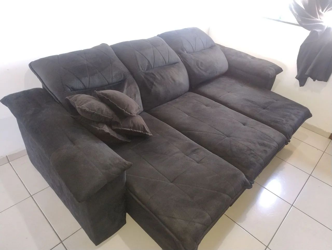 Sofá 3 lugares retrátil  - Foto 3