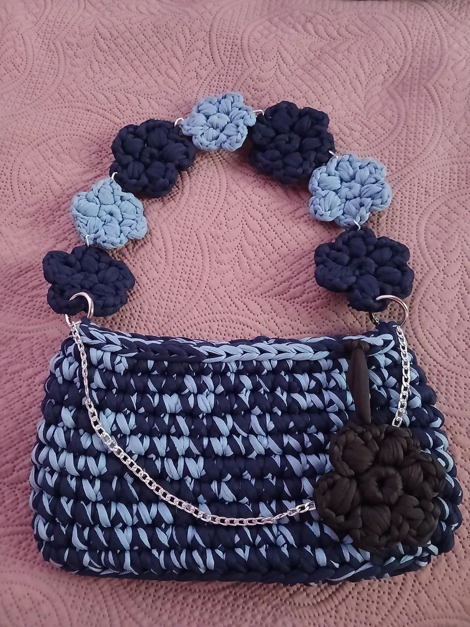 Bolsa de Crochê Flower - Foto 4