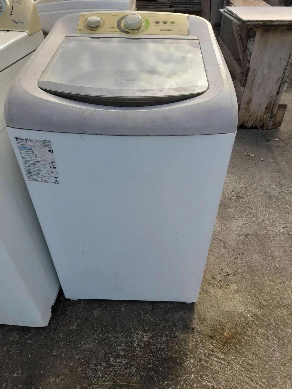 Maquina de lavar roupa com defeito 