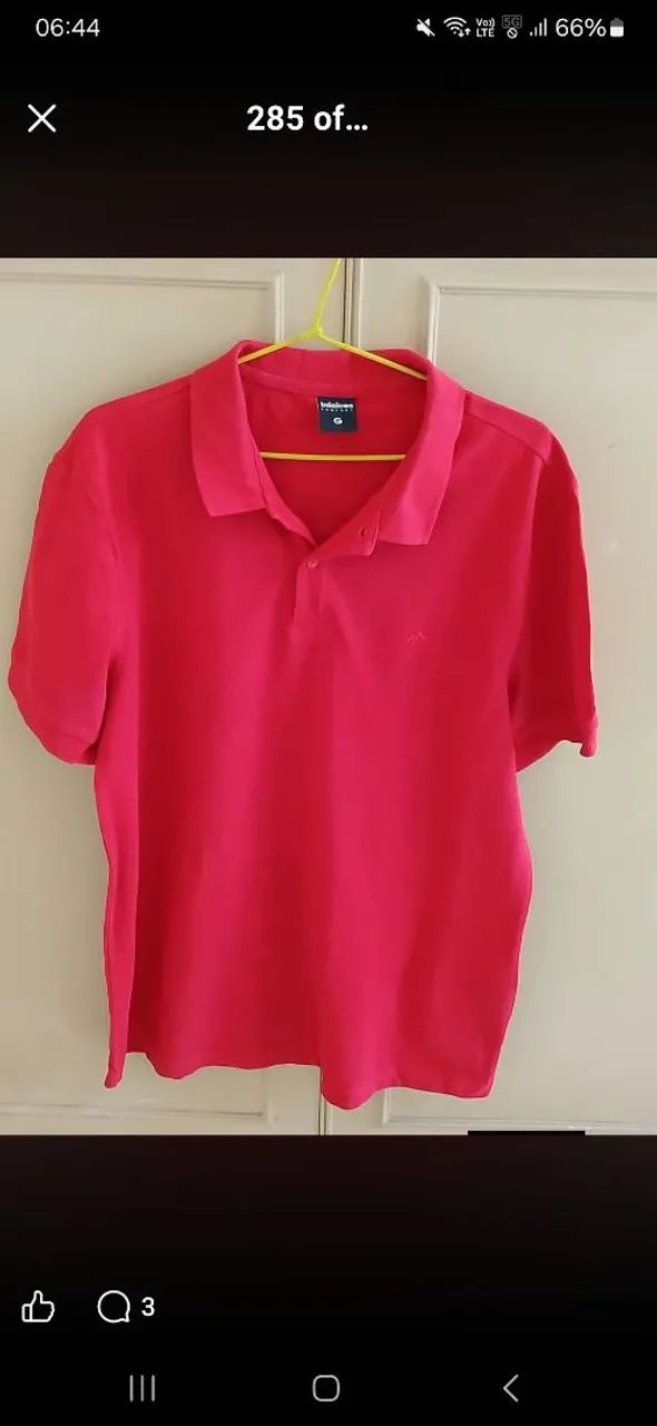 Blusa Polo vermelha