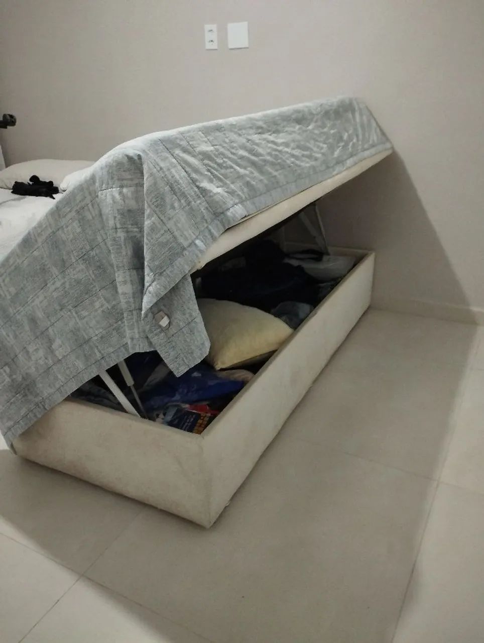 Cama box baú e colchão  - Foto 3