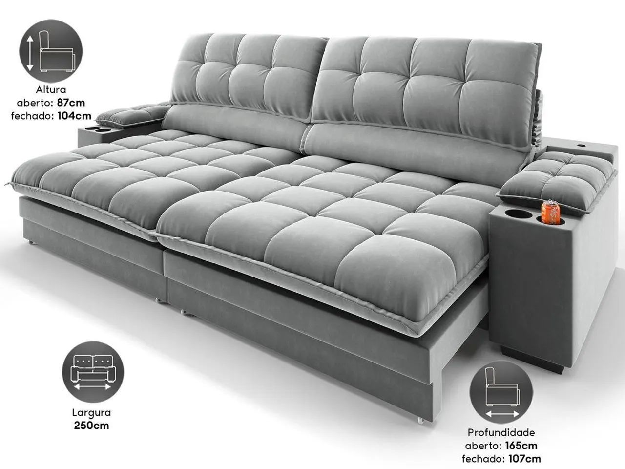 Sofa novo Embalado medindo 2.50  - Foto 3