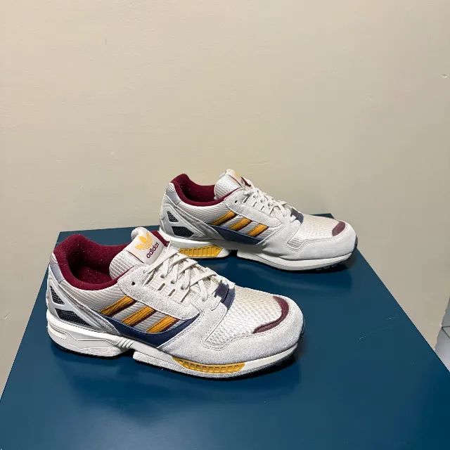 Adidas ZX 8000 Preloved Yellow Collegiate Burgundy - Calçados