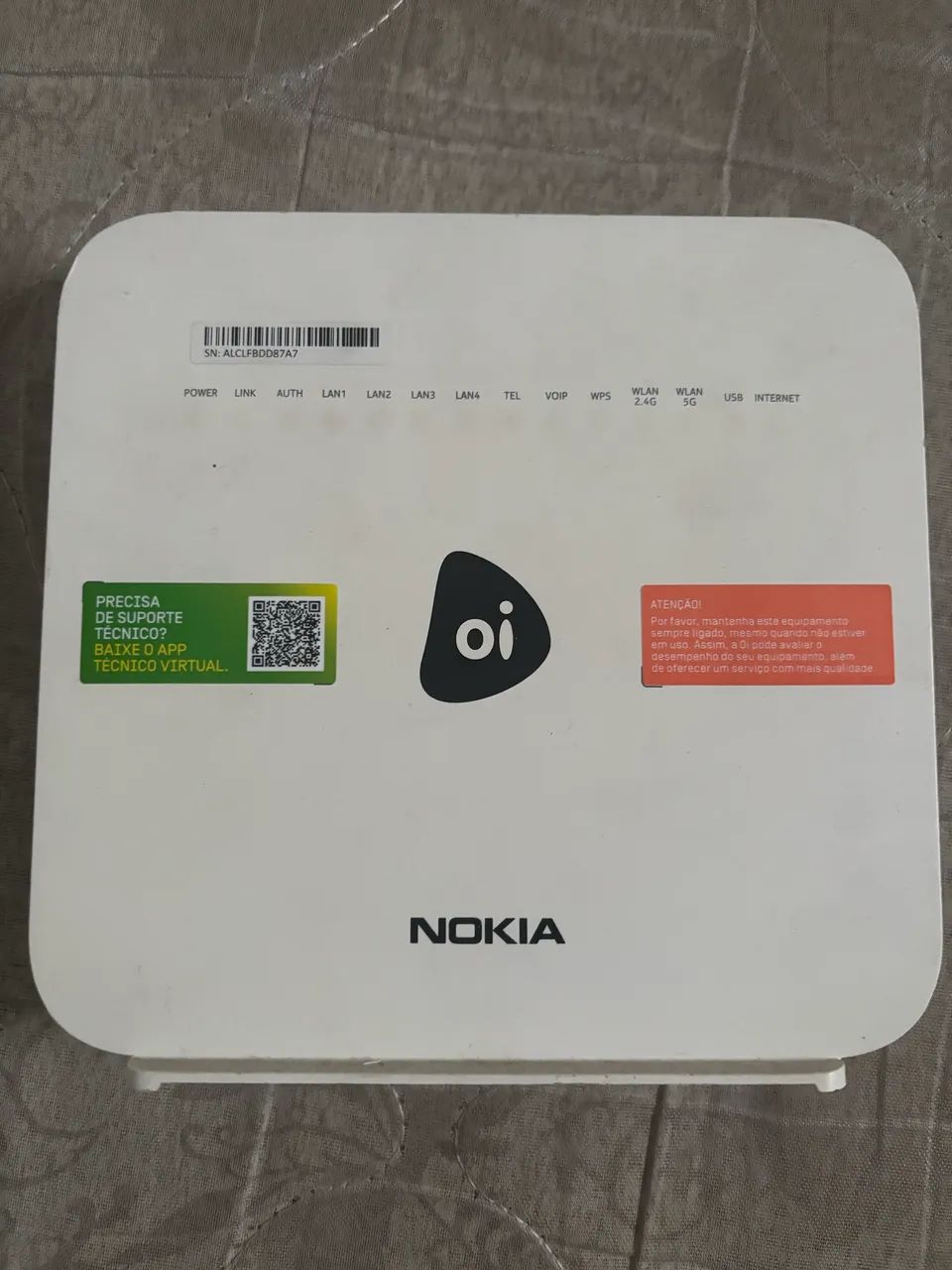 Modem Nokia Oi Fibra - Sem Fonte