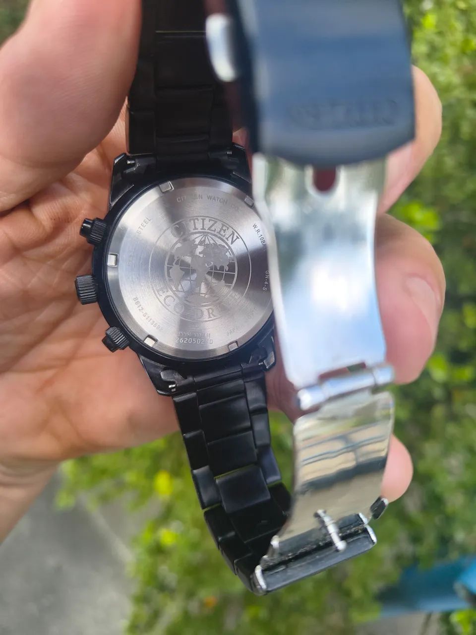 Relógio Citizen Eco-Drive Chronograph Preto (modelo CA0695-84E) - Foto 5
