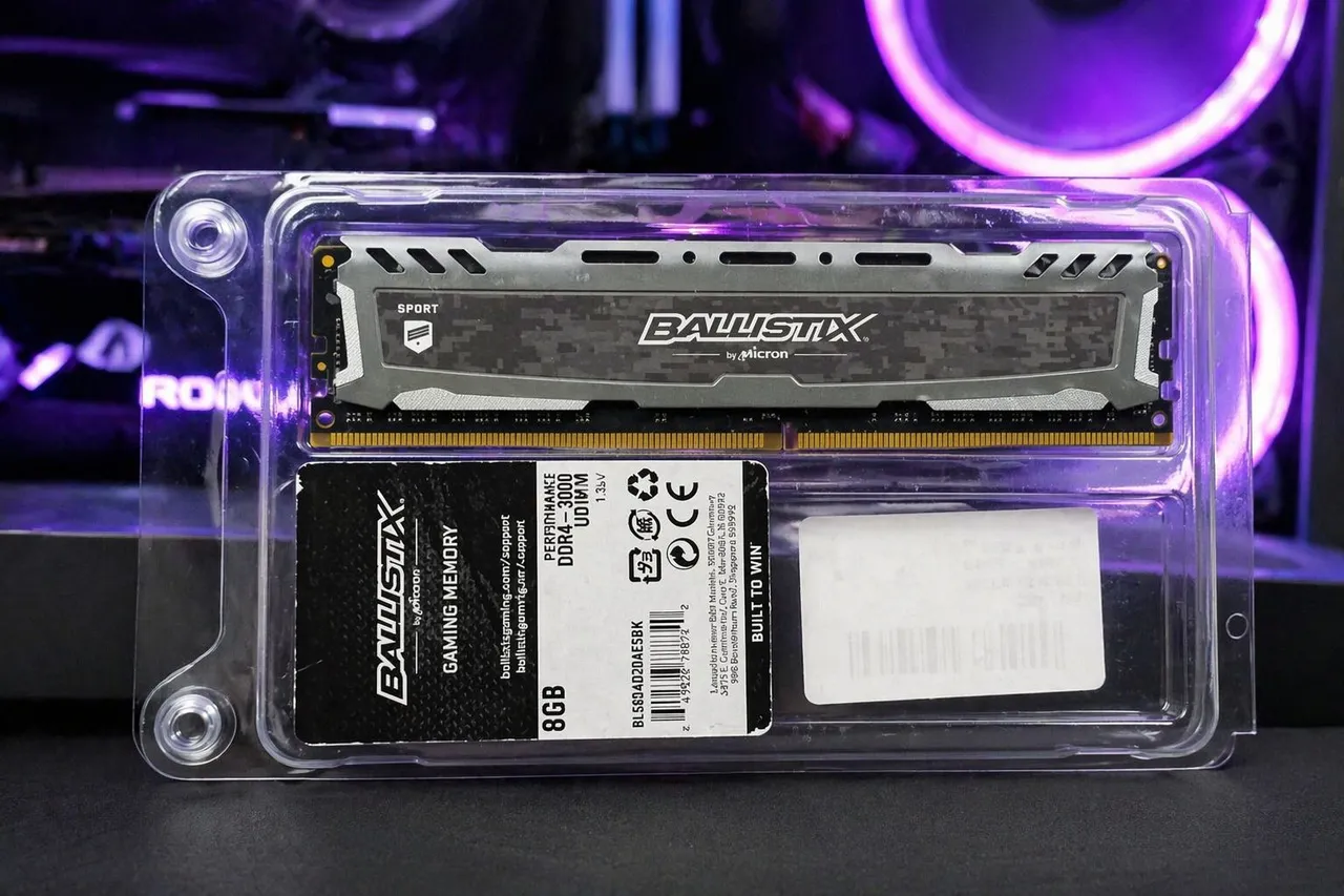 memoria crucial ballistix sport 8gb