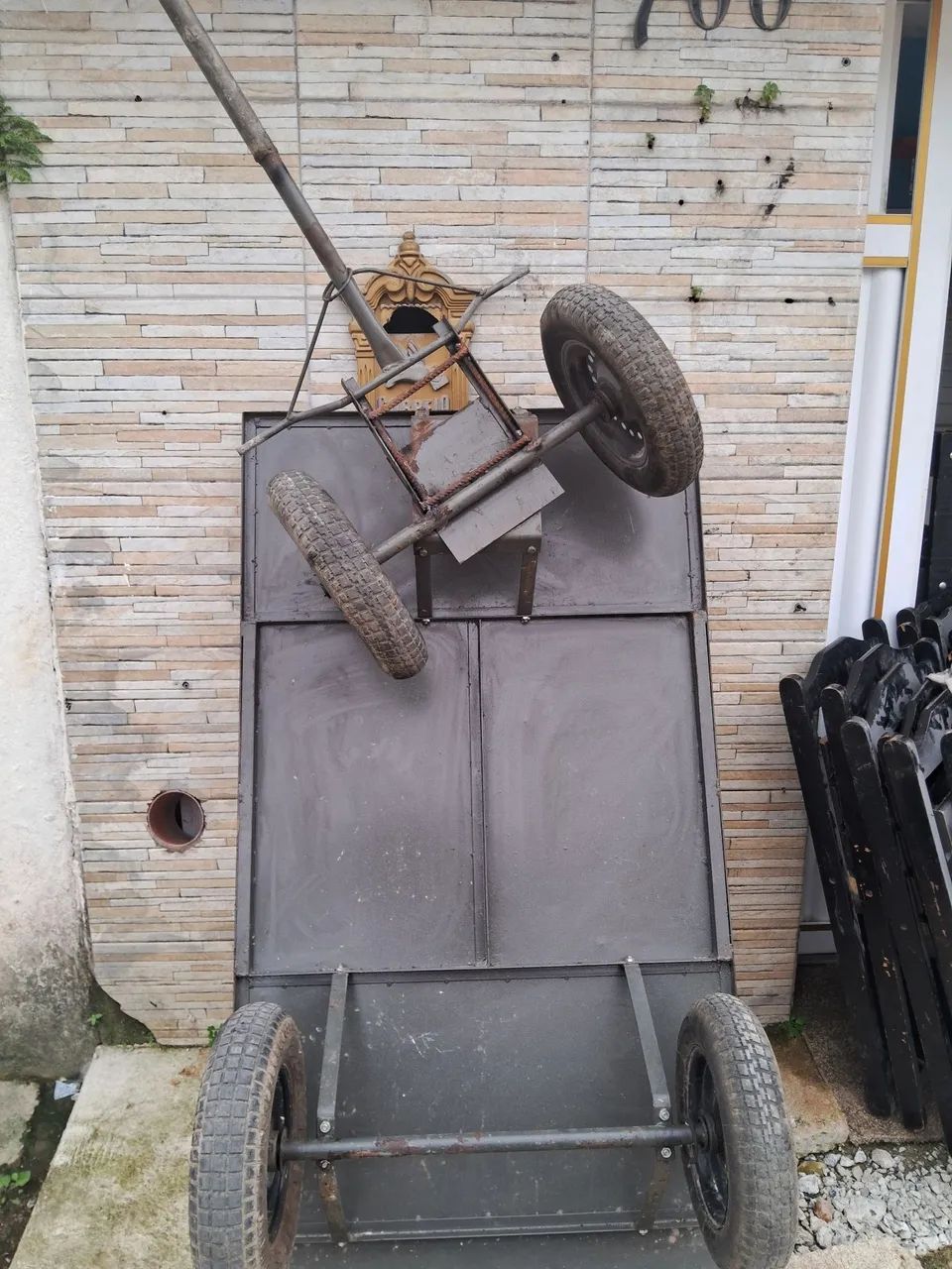 Carrinho plataforma 4 rodas - Foto 4