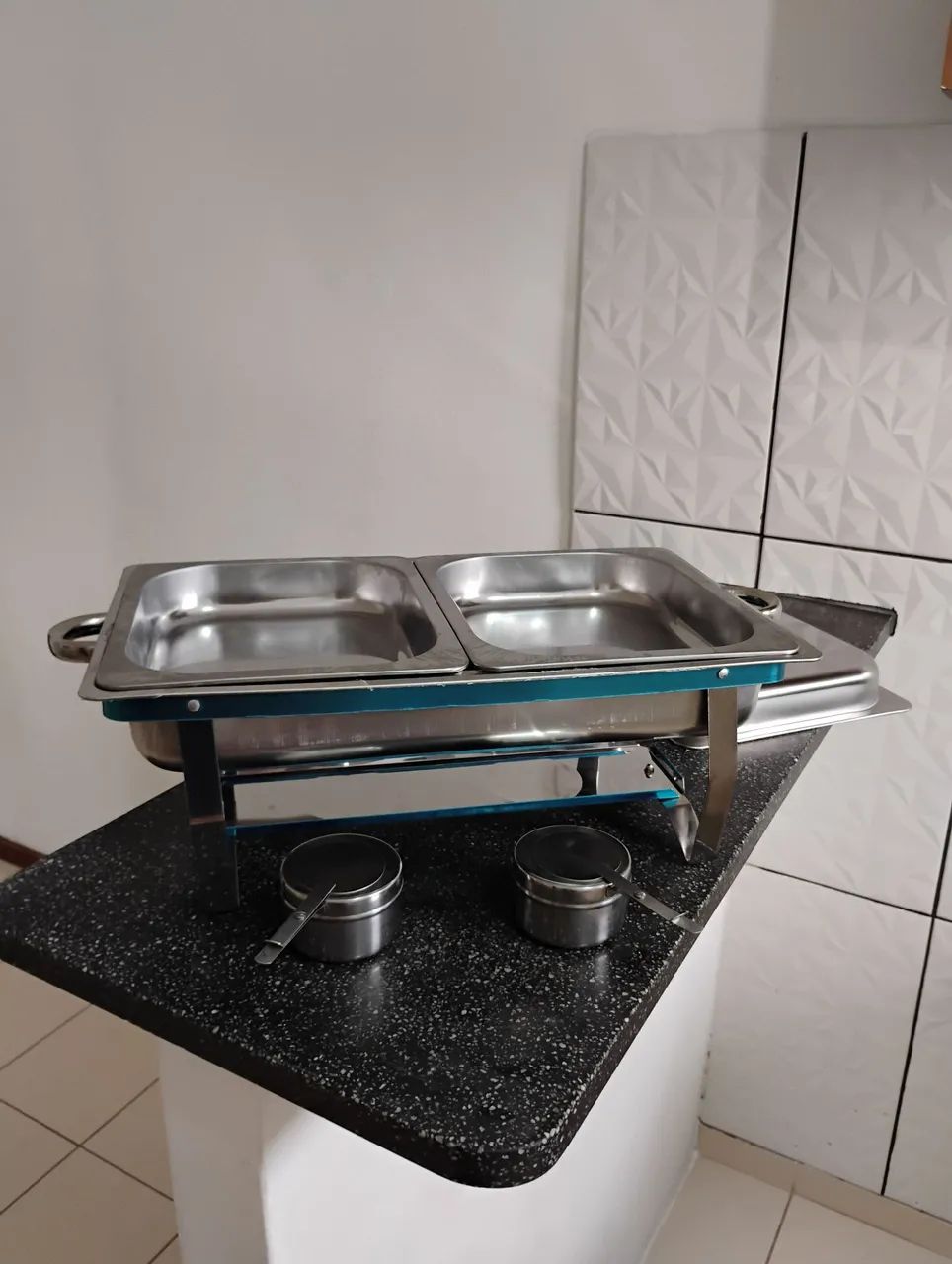 Vendo Réchaud retangular inox de 12 litros Banho Maria 3 cubas 2 cubas 1 cuba  Buffet  - Foto 4