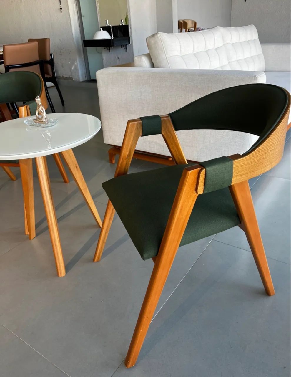 Cadeira nova madeira modernas com braço e sem braço para mesa de jantar  - Foto 2