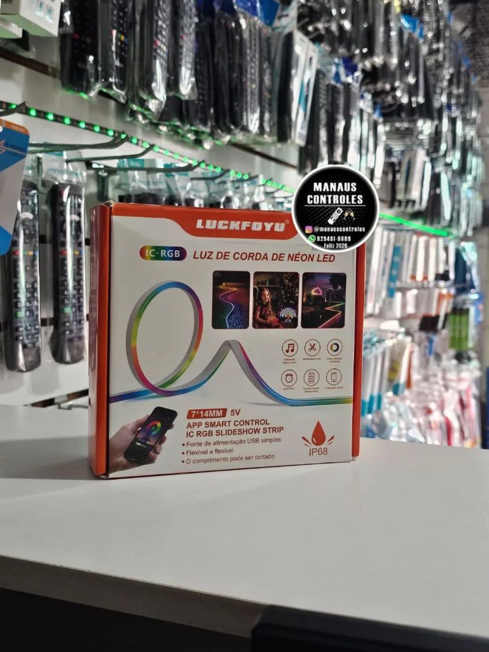 Fita Neon Led Digital 5v 5m Rgb Endereçável | Alto Brilho - Foto 2