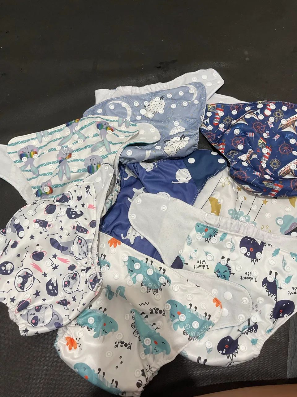 8 Fraldas ecológicas 160$