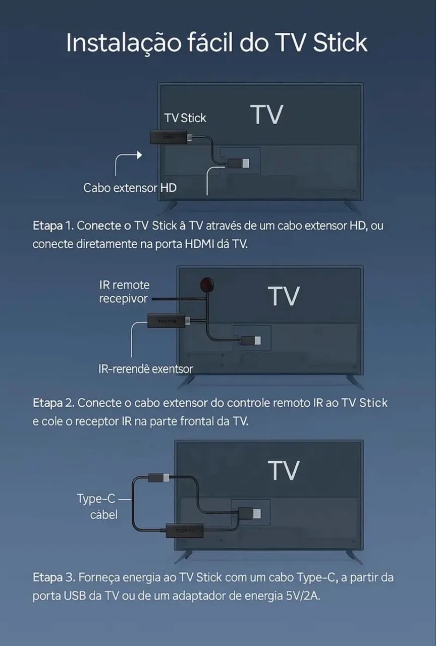 TV Stick Tomate MCD-123 4K Android Com Google Assistente - Foto 3