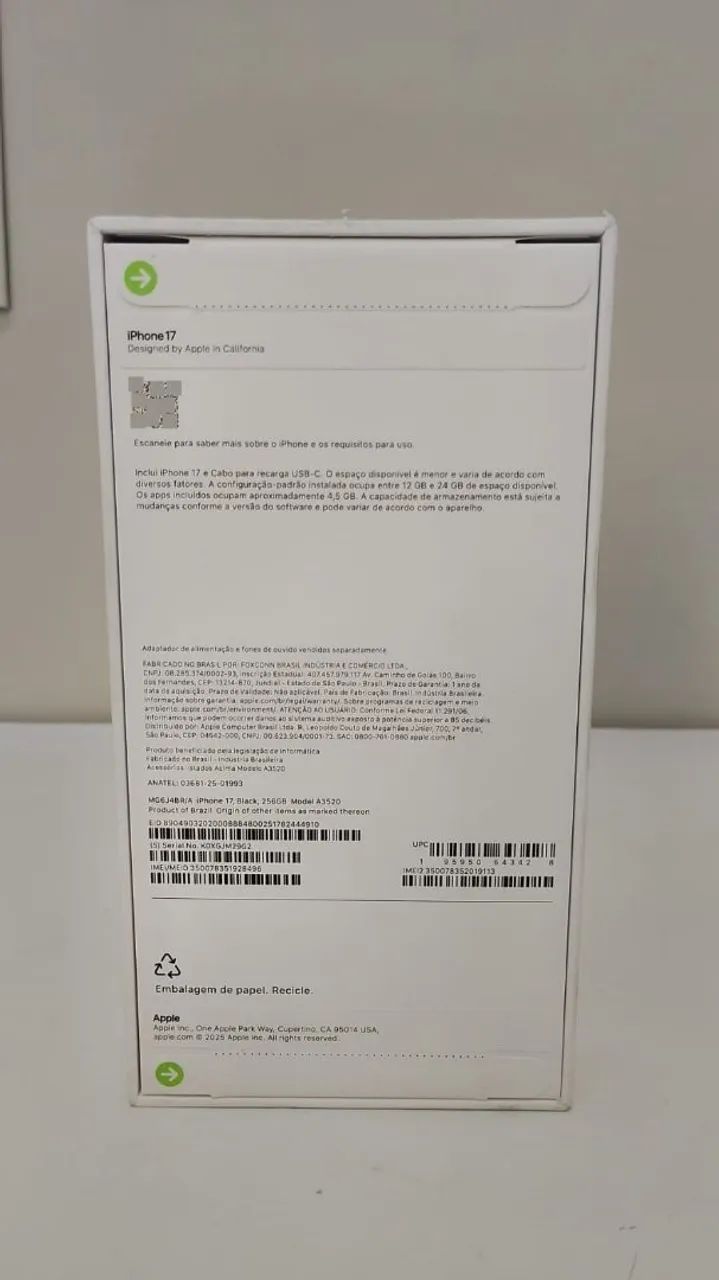 iPhone 17 novo 256gb com NF  - Foto 4