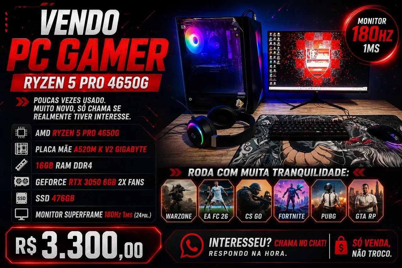 Vendo pc gamer 