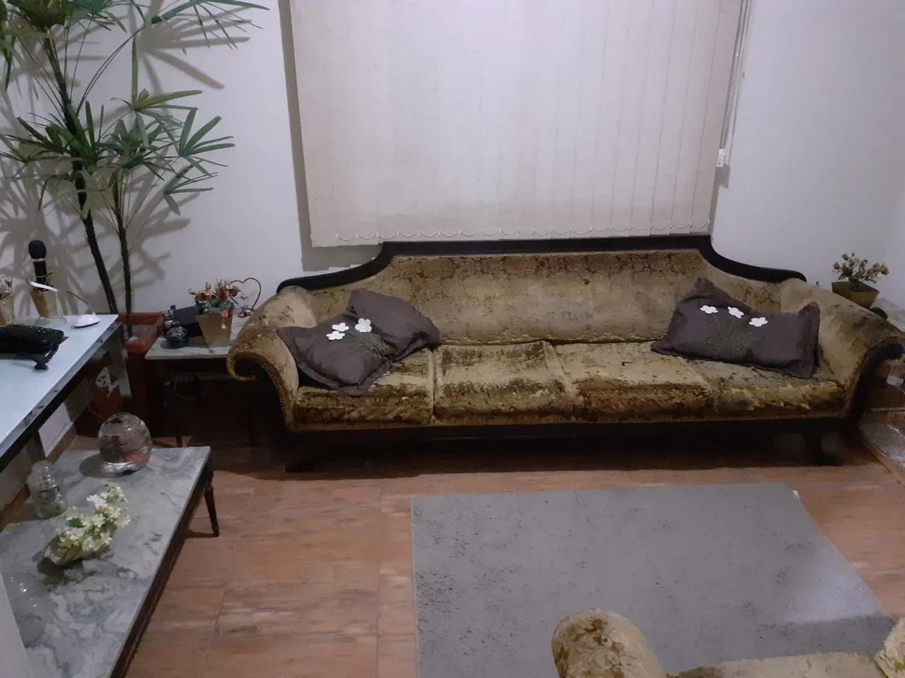 Sofá Pata de Leão + Mesinha - Foto 5