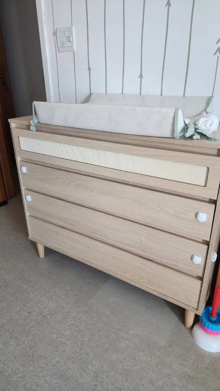 BERÇO E COMODA QUARTO INFANTIL - Foto 3