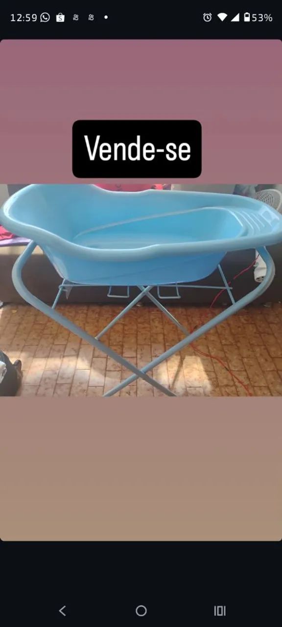 Banheira com suporte 