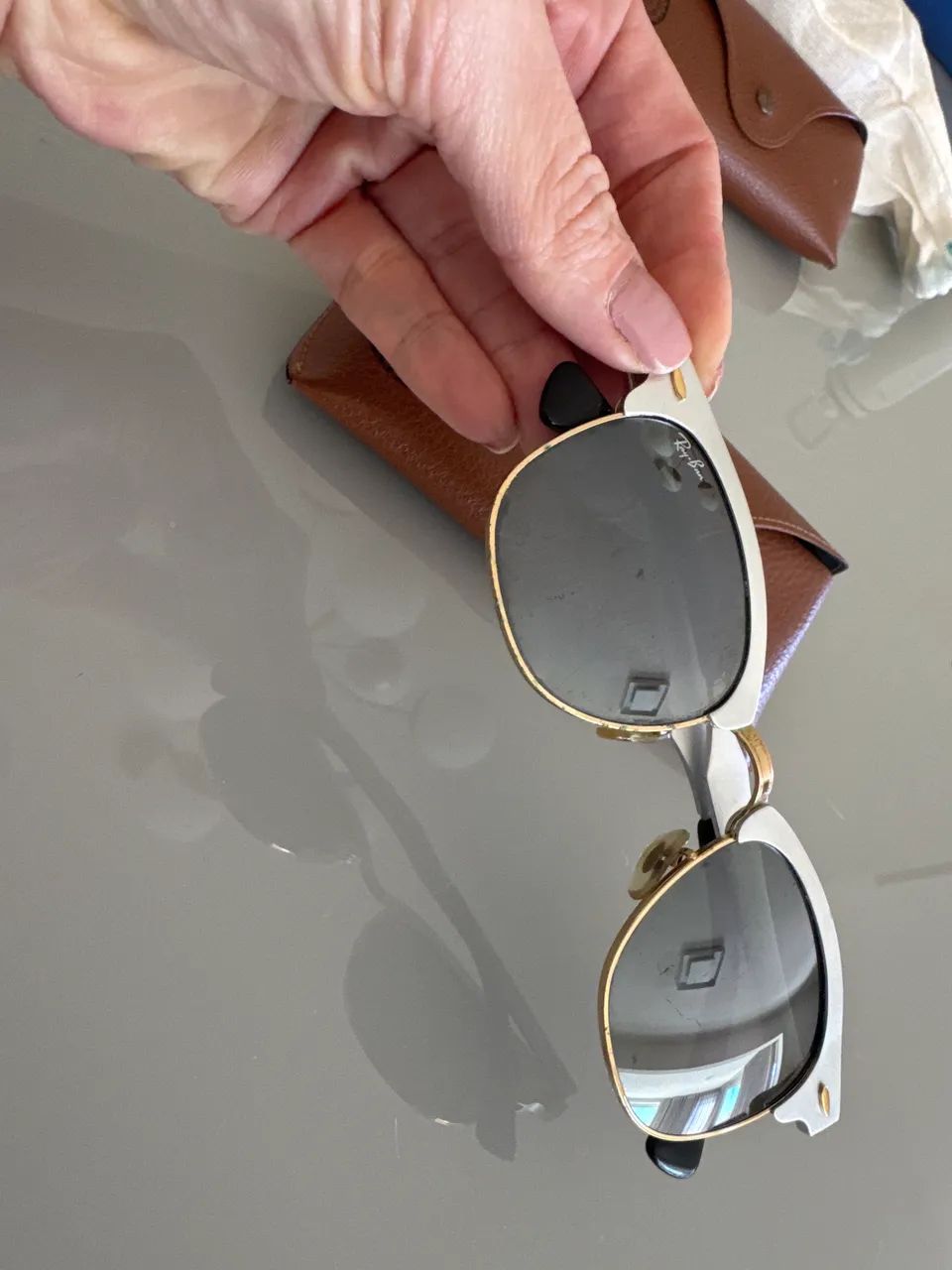 Óculos Ray-Ban Original - Modelo Clubmaster Aluminum - Foto 2