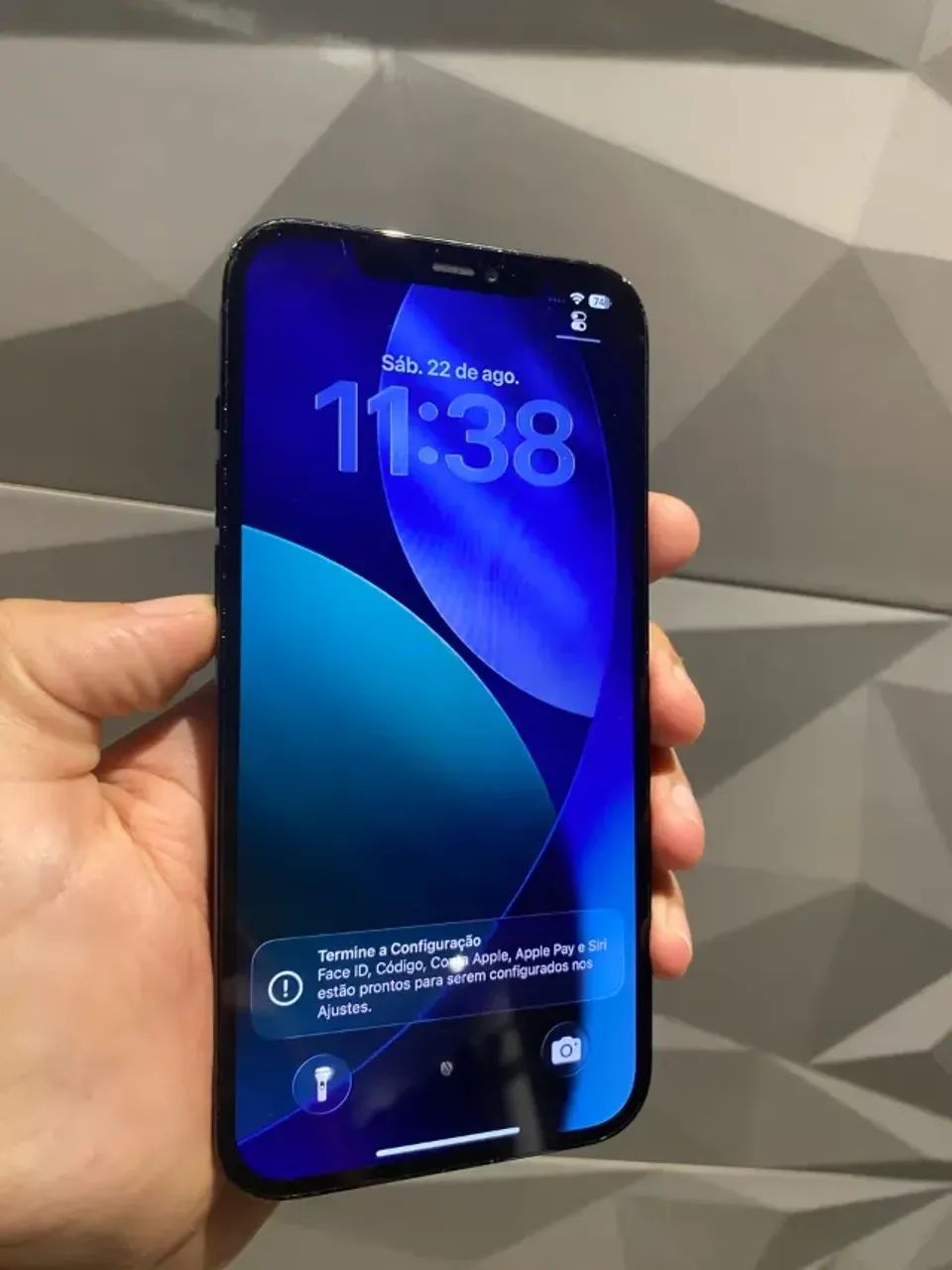iPhone 12 128GB ブルー　Face ID使用不可 iPhone 12 Dual SIM 128Gb Azul Com Face ID (8 meses de uso