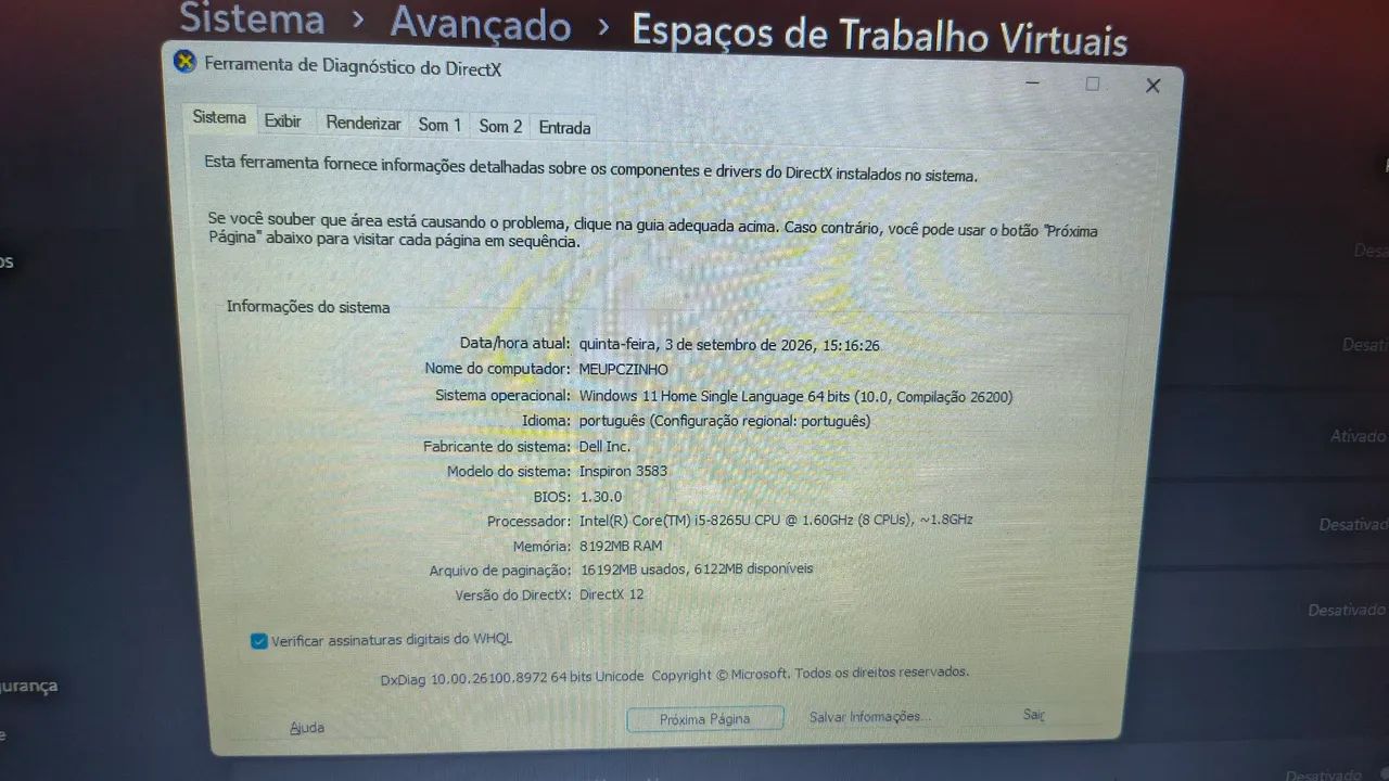 Notebook Dell Inspiron 3583 i5 ? 8GB RAM - Foto 2
