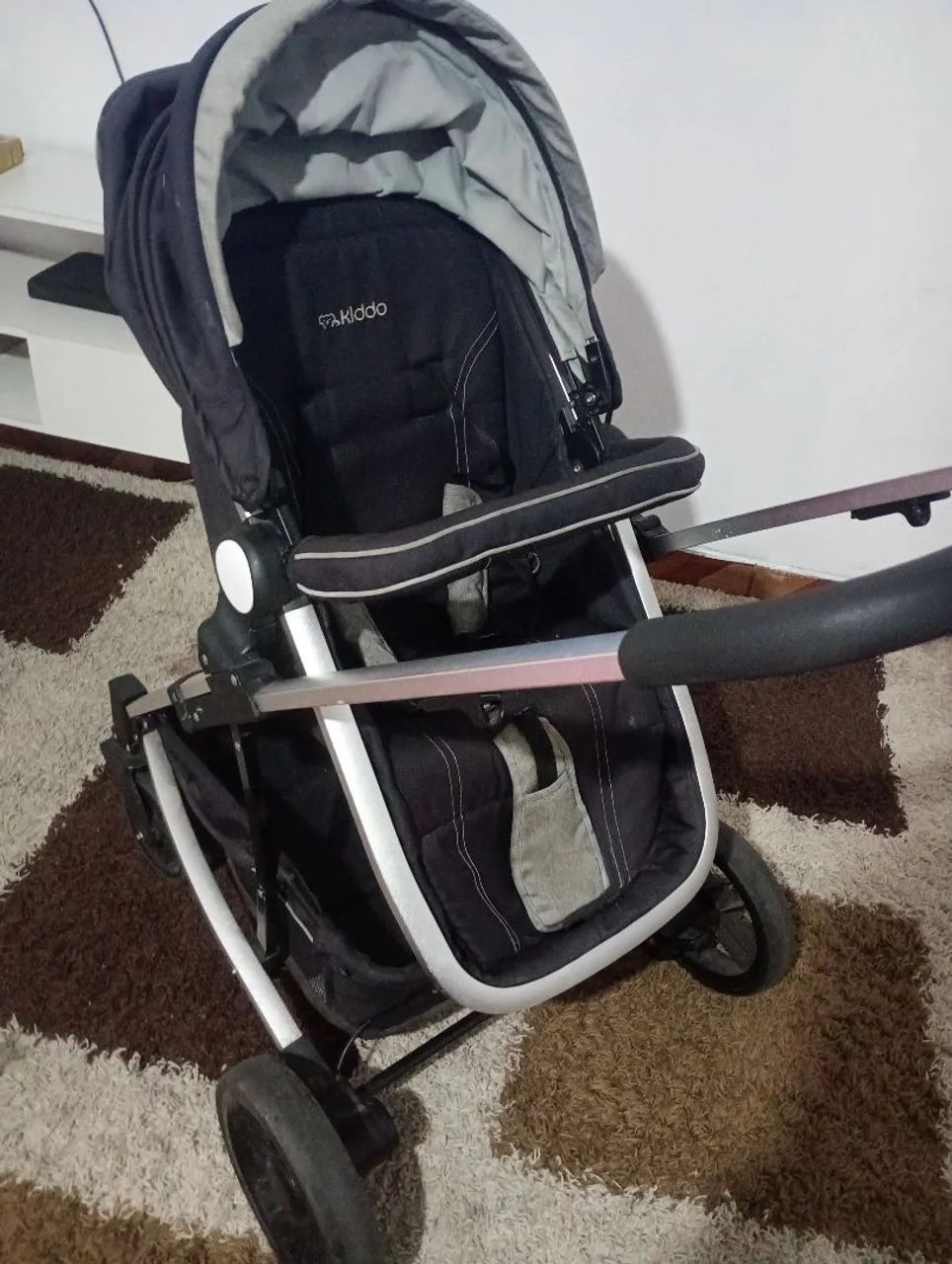 Carrinho de bebê Kiddo com Moisés  - Foto 3