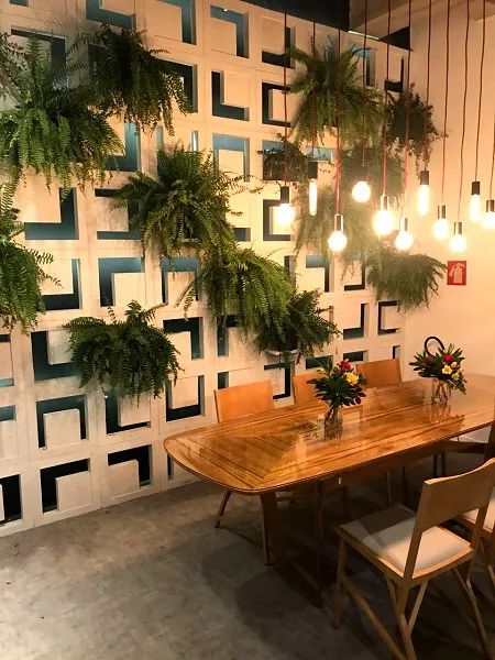 Cobogó Jardim Vertical Floreira tijolo divisória