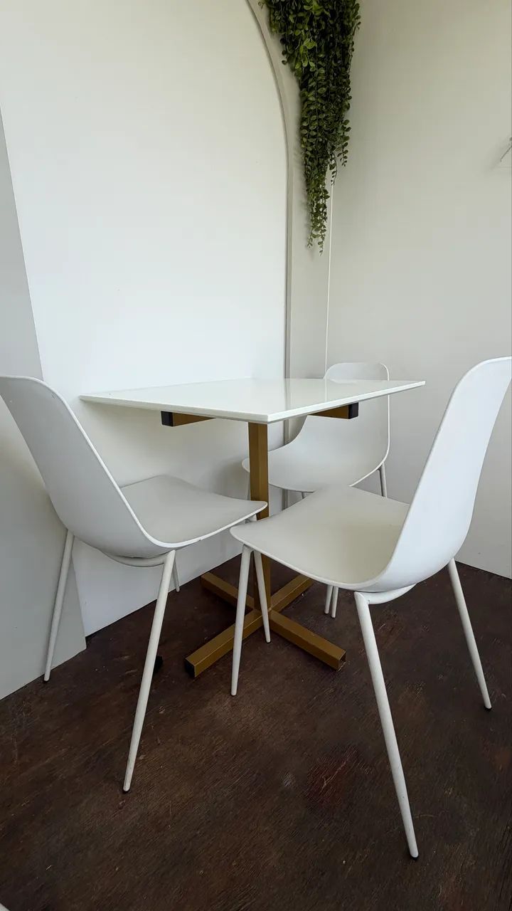Mesa nanoglass com 3 cadeiras!  - Foto 5