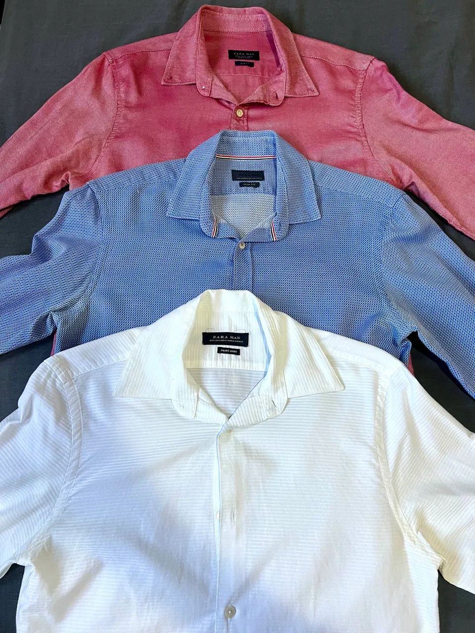 3 camisas P manga longa