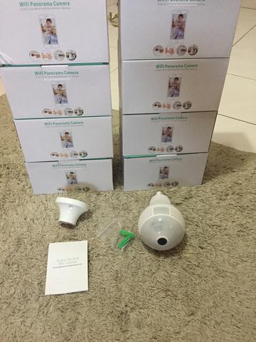 ICSee Wi-Fi lâmpada com câmera para monitorar sua casa ou comércio - Foto 3