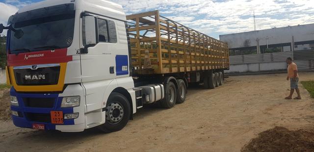 Carreta gas gaiola lastro de chapa